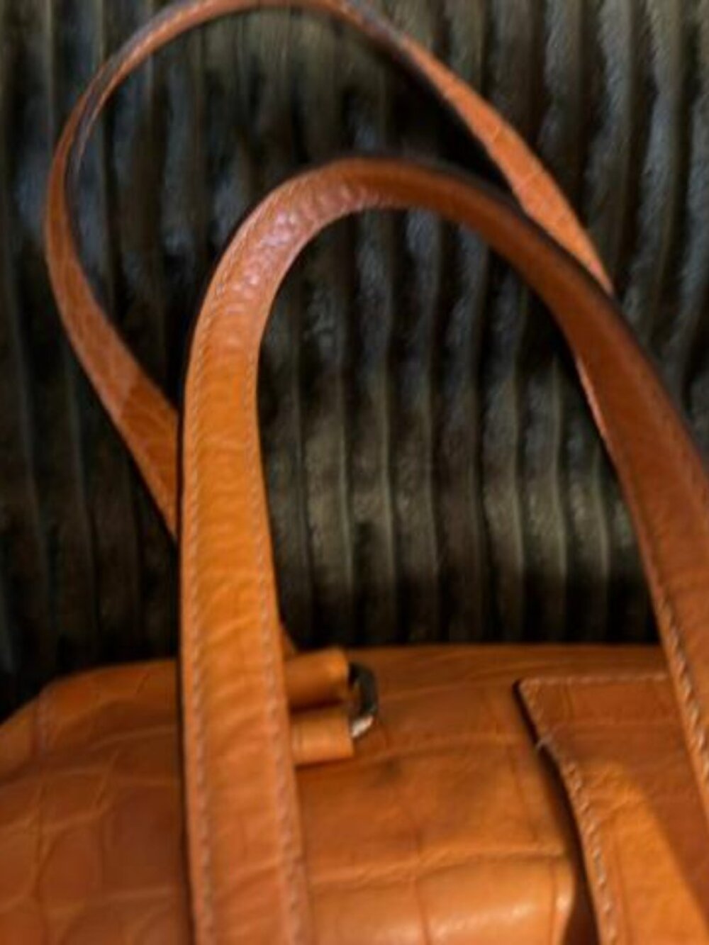 DOONEY & BOURKE Orange Embossed Doctor Satchel - Picture 5 of 8